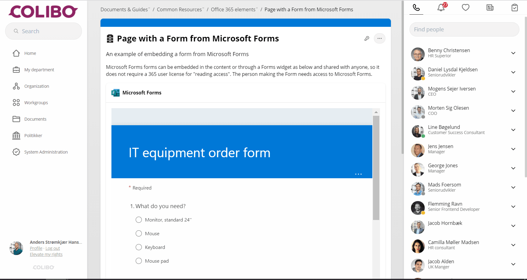 Microsoft Forms Integration