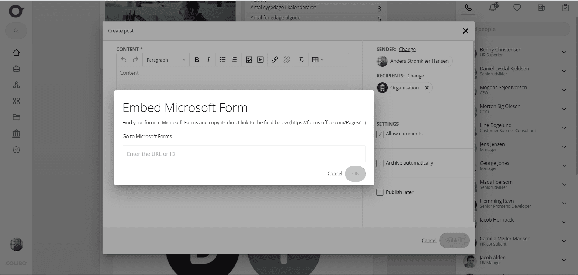 Microsoft Forms Integration