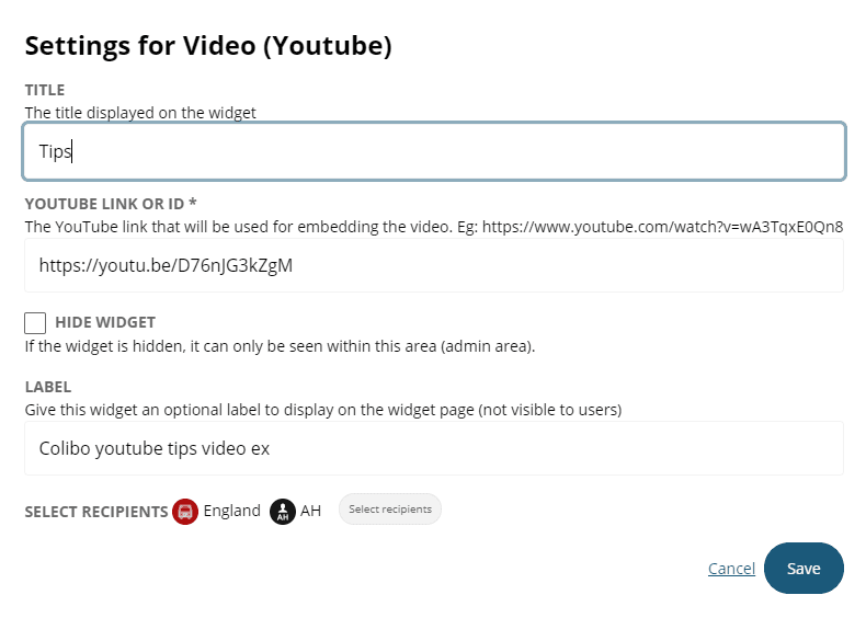 Video Widget