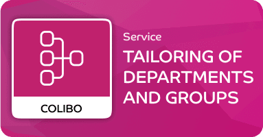 Tailoring of departments and groups sites